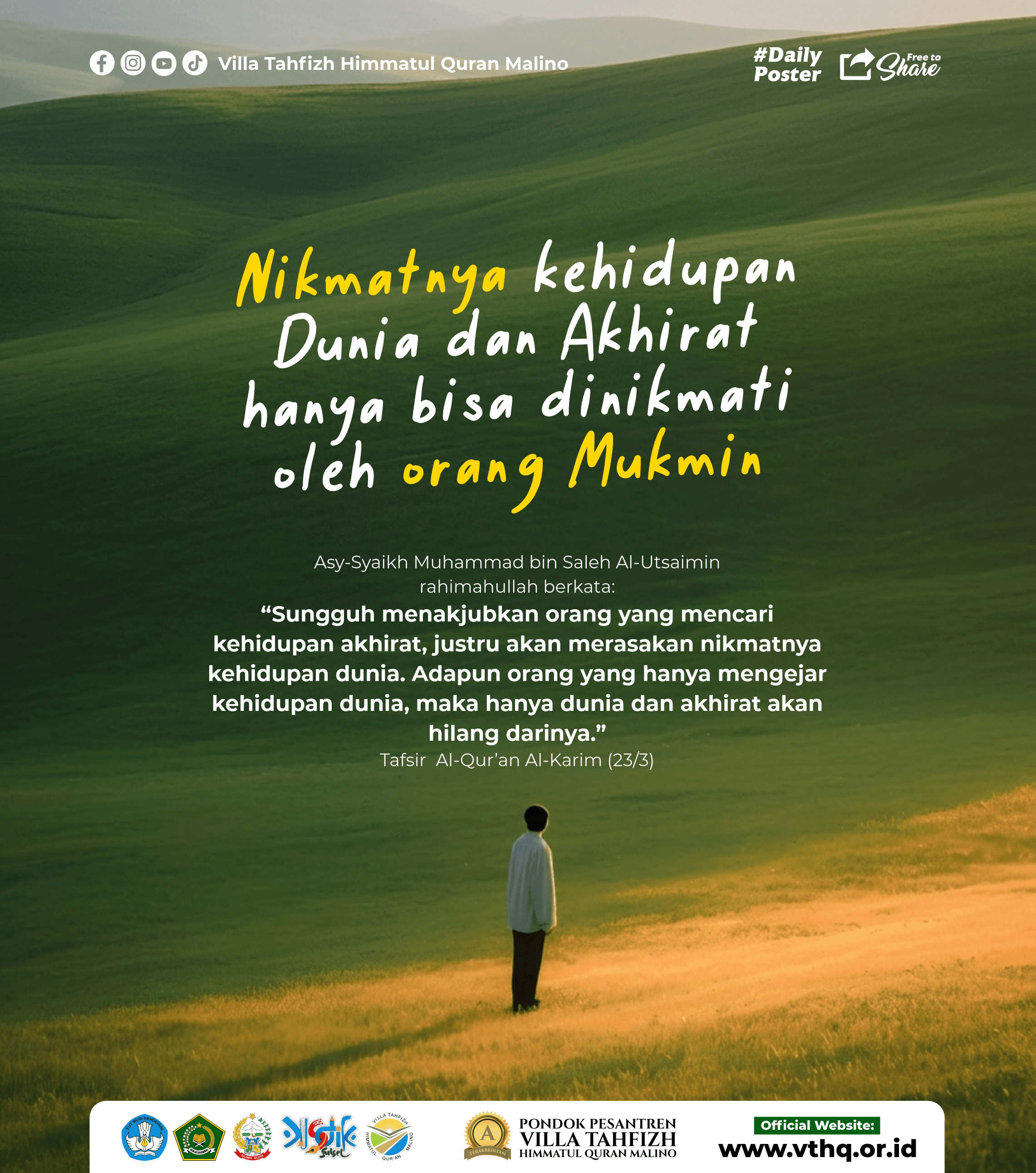 daily hadits-nikmatnya dunia akhirat